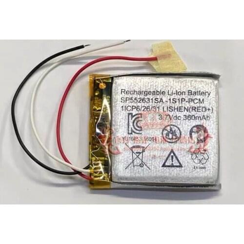 SP552631SA-1S1P-PCM Battery for LISHEN(RED+) SP552631SA-1S1P-PCM