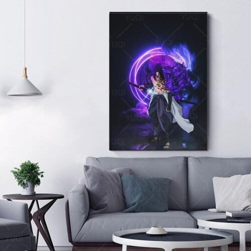 Sasuke Uchiha Anime Aesthetic Home Decor Canvas Posters Prints Decoration Art Wall Pictures Living Room Painting