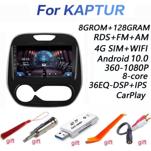 4GRAM+64GROM DSP 2 din Android 9.0 Car Radio Multimedia Video Player GPS Navi for Renault Kaptur Captur 2016 2018 2019 carplay