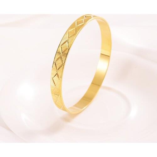 Bangrui Fashion Gold Color Round Bangles& Bangles New Trendy Charm Bracelets Jewelry For Women Love Wedding Brand Gifts