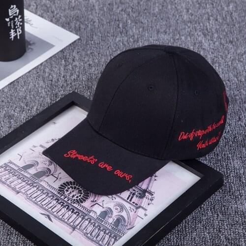 New Simple Cross Embroidery Letter Baseball Cap Hip Hop Streetwear Black White Hat Outdoor Visor Sun Hats Unisex Cotton Dad Caps