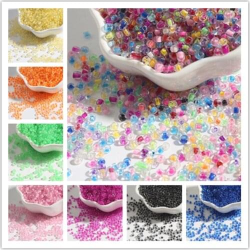 New 15g 3mm Glass with Core Beads Charm Czech Glass Seed Beads DIY Bracelet Beads for Jewelry Making Earring Necklace
