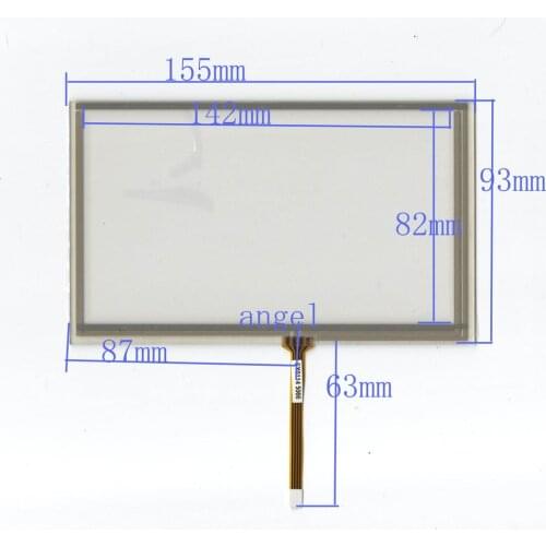 6.2-inch four-wire resistive touch screen resistive touch screen 154 * 93 intermediate peripheral outlet