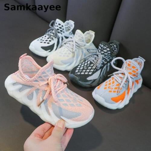 2-18y Kids Shoes Children Sneaker Spring Autumn Boys Girls Casual Flat Shoes Anti-slip Breathable Soft Bottom Sport Footwear Y35