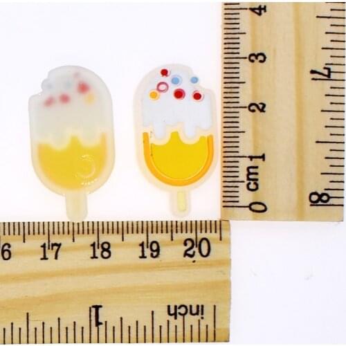 10 pcs Noctilucent Lollipop Pizza Ice Creams DIY Craft Accessories Soft PVC Fit Car Mini Trash Box/Pen Container/Eye Glass Frame