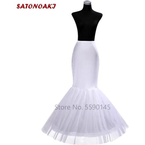 Hot Sale Mermaid Wedding Skirt Petticoat Lolita Bridal Accessories Underskirt Crinoline Jupon Vestido De Quinceañera Undefined