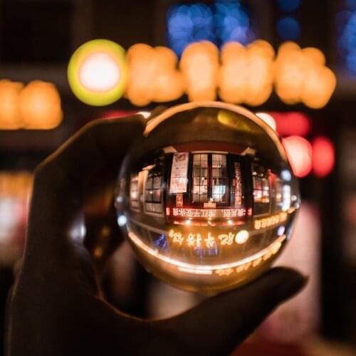 Crystal Ball Clear Transparent Glass Ball for Photography Decoration Home Decorative kids gift