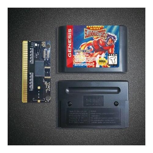 Saturday Night Slammasters - 16 Bit MD Game Card for Sega Megadrive Genesis Video Game Console Cartridge