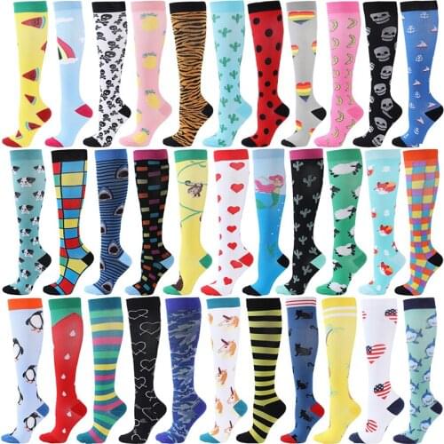 Compression Stocking Animal Running Sport Socks Varicose Veins Blood Circulation Pressure Edema Compression Socks Drop Shopping