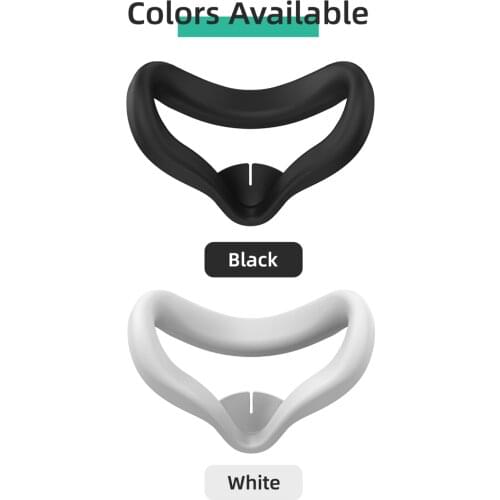 Eye Mask VR Cover for Oculus Quest 2 VR Glasses Silicone Anti-sweat Anti-leakage Light Blocking Eye Pad Headset Accessories