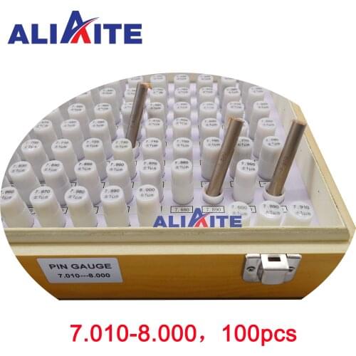 Aliaite pin gauge set 7.010-8.000(step: 0.01,100pcs)