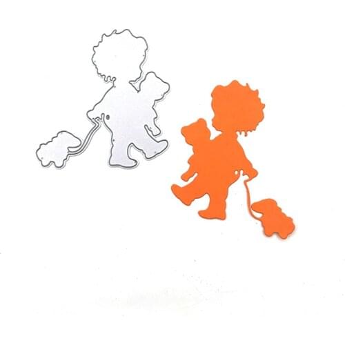 Julyarts Walk the Dog Cutting Dies 2021 Card Making Supplies Stencil Dies Embossing Scrapbooking Stencil Craft Cut Dies