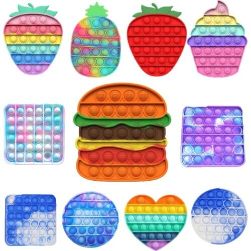 Bubble Sensory Toy Push fidget pops ice cream needs Squish Adult child funny pops anti-stress fidget stress reliver toys
