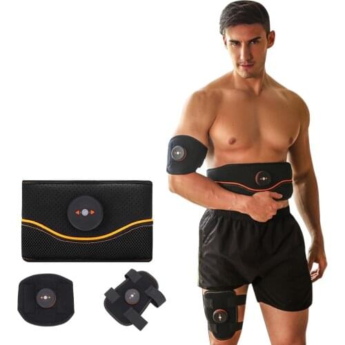 Abdominal Muscle Trainer EMS Electronic ABS Fitness Equipment Belt Vibration Muscle Massager USB For Waist Thigh Calf Arm