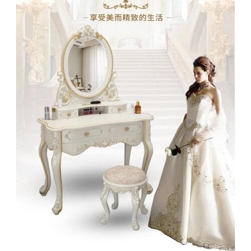 European-style dressing table bedroom modern minimalist storage cabinet integrated online celebrity ins wind luxury high-end