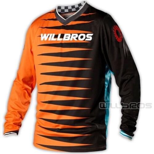 Willbros GP Jersey Joker Motocross Motorcycle Long Sleeve Mountain Bicycle Offroad Racing T-shirt Mens