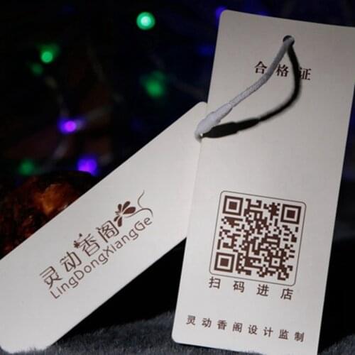 ZeQi new fashion custom hang tag printed clothes tags design garment tags swing tags 300gsm paper