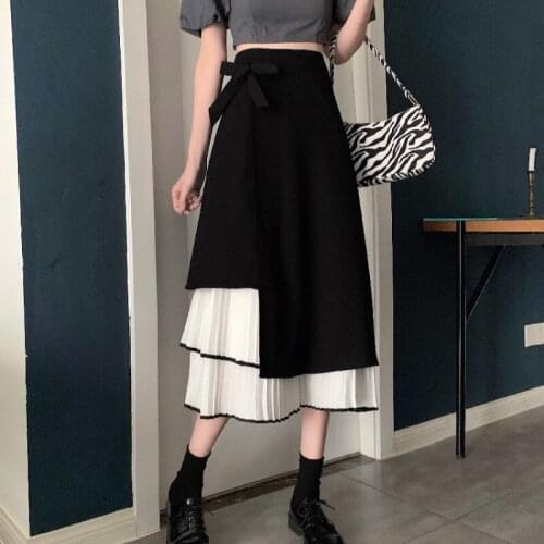 Cheap wholesale 2021 spring summer autumn new fashion casual sexy women Skirt woman female OL mid length skirt long skirt Fy0553