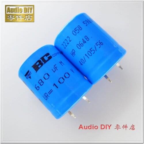 1PCS/10PCS BC standard 058 series 680uF 100V 100v680uf electrolytic capacitor