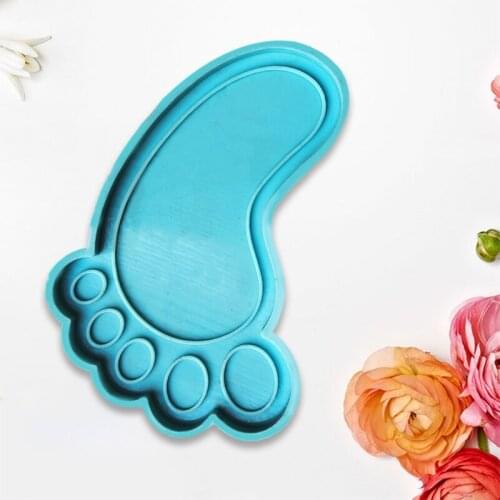 13MC Big Feet Coaster Epoxy Resin Mold Cup Mat Mug Pad Silicone Mould DIY Crafts Tool