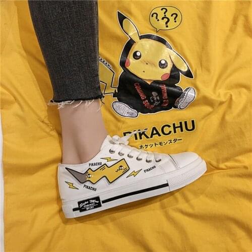 2020 Fashion Cartoon Womens Flat-soled Sneakers Women Canvas Shoes Fashion Vulcanize Shoes Canvas Lace-Up Hand-Painted Shoes