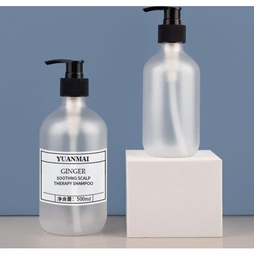 3Pcs Refillable Empty Bathroom Liquid Soap Dispenser Bottles With Hand Pump Travel Portable Shampoo Bottling