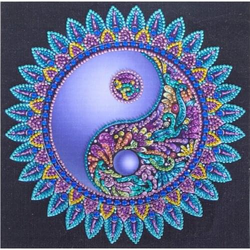 5D Diamante Pintura Mandala Forma Especial Diamante Bordado Etiqueta Rhinestone DIY Punto de Cruz Diamante Mosaico Manual