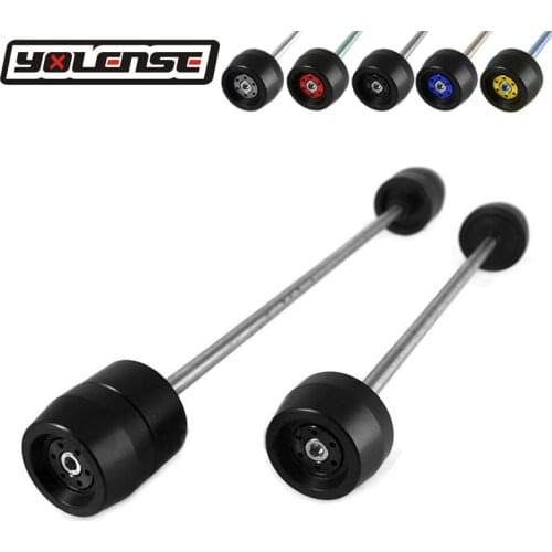 For SUZUKI GSX-S1000 GSXS1000 GSXS 1000 2015 2016 Motorcycle Accessories Front & Rear Axle Fork Crash Sliders Wheel Protector