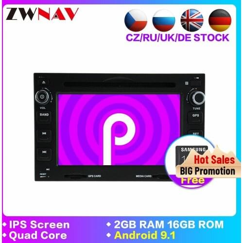2 Din Car Multimedia Player Android 9.1 Auto Radio unit For W/Volkswagen/GOLF/POLO/TRANSPORTER/Passat b5 DVD GPS audio recorder