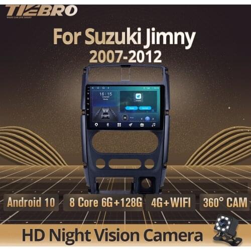 2DIN Android 10.0 Car Radio For Suzuki Jimny 2007-2012 GPS Navigation Stereo Receiver Auto Radio DSP Car Radio With Screen IGO