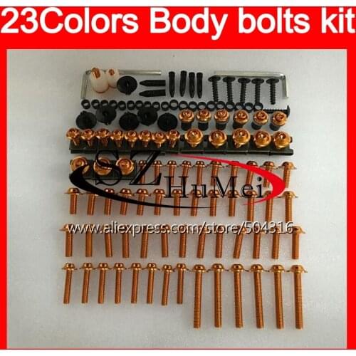 Fairing bolts full screw kit For KAWASAKI NINJA ZXR400 1991 1992 1993 ZXR-400 ZXR 400 1994 1995 1996 Windscreen bolt screws Nuts