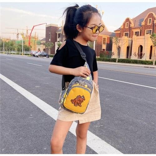 Kids Boys Girls Mini Sling Backpack Fashion Dinosaur Pattern Crossbody Shoulder Bag Travel Daypack Chest bag Money Pouch