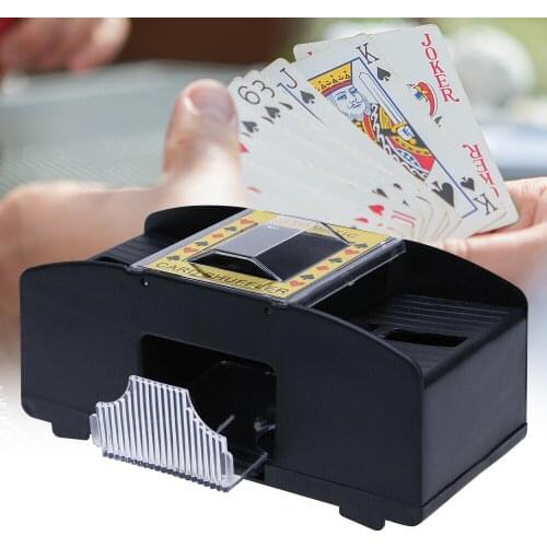 Automatic Shuffle Machine 2 Deck Playing Cards Board Game Battery Operated Plastic Silent Poker Card Shuffler Card Game