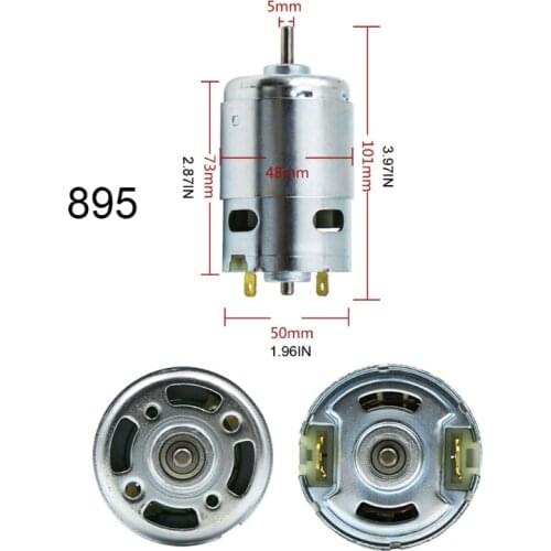 Electric Fan Alloy Motor 775/795/895 High Torque Ball Bearing 12V Micro DC Motor Car Wash Pump Replacement Accessories