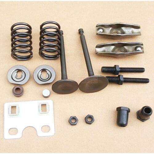 GX160 168F 170F 177f 188f GX390 190F gx420 192f gx440 valve, rocker arm, guide plate, lock clip, oil seal, valve spring assembly