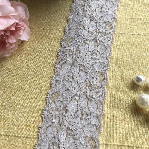 Cotton lace 6.5cm S1267 fabric for home decoration garment accessories home textile materials diy manual dentellerose and gray