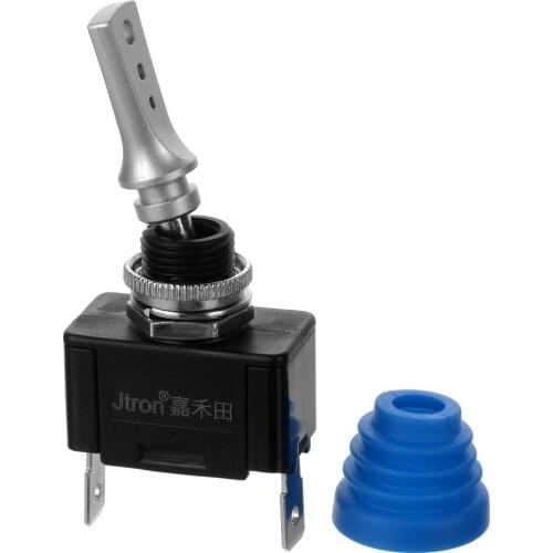 Jtron 12mm toggle switch waterproof On-Off 12/24v 20A/40A for car boat Modified