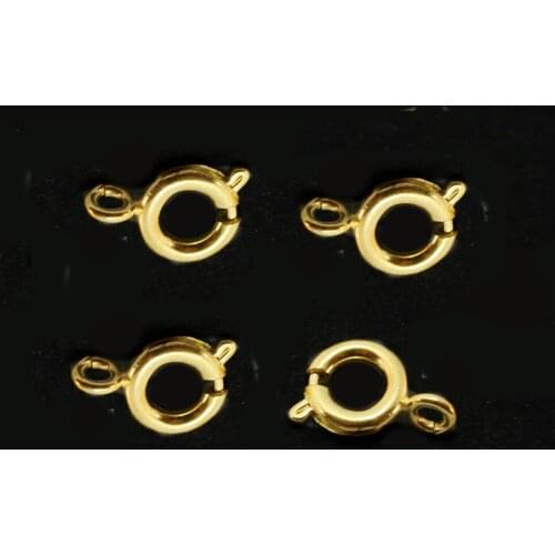 6/9mm 12pcs Spring Buckle Clasps Hooks For Jewelry Making Necklace Bracelet DIY Jewelry Findings