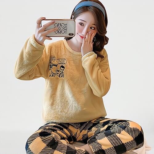 MAKS KOROL Women's Warm Pajamas