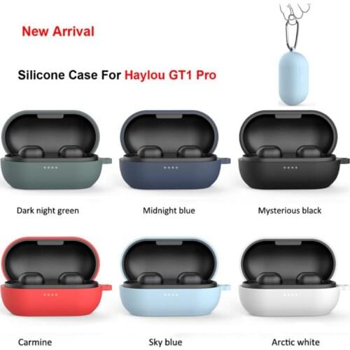 Soft Silicone Protective Shockproof Bluetooth Earphone Case For Haylou GT1 Pro Luxury Thin Wireless Headphone Cases For GT1 Pro