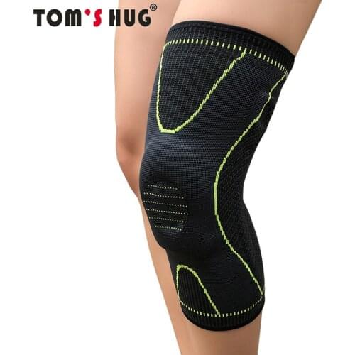 Toms Hug Silicon Knee Warm Spring Support Brace Pad 1 Pcs Leg Arthritis Injury Gym Sleeve Anti Slip Strip Meniscus Kneepad