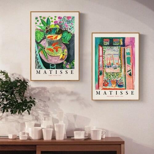 Abstract Landscape Henry Matisse Retro Posters and Prints Retro Wall Art Canvas Painting Pictures Living Room Home Decor