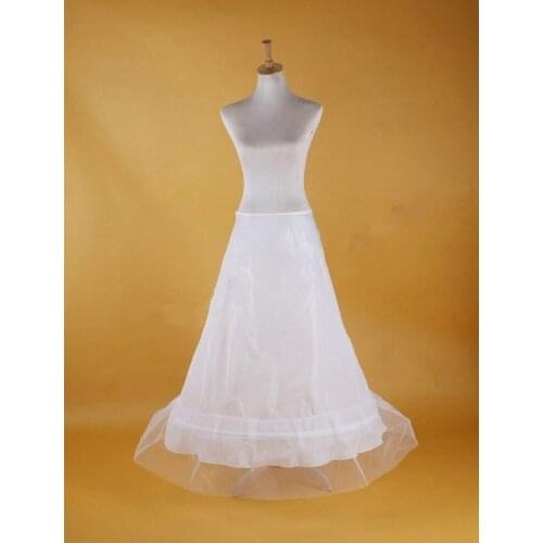 Bridal Wedding 1 Hoop A-Line Drawstring Waist Crinoline Petticoat Underskirt