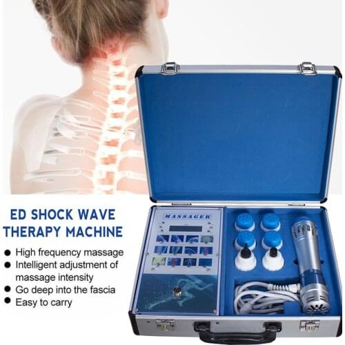 Portable Body Pain Relief and ED Treatment Shock Wave Therapy Machine with 2 Professional ED Treatment Heads