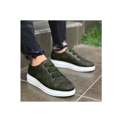 Wagoon WG026 Khaki Thick Sole Casual Men Shoes