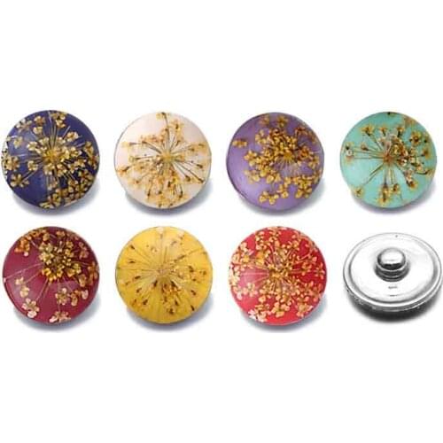 Hot Silicone 18mm Acrylic Resin Uneven Resin Snap Button 012 Fit Charm Interchangeable Bracelets Jewelry For Women Accessories