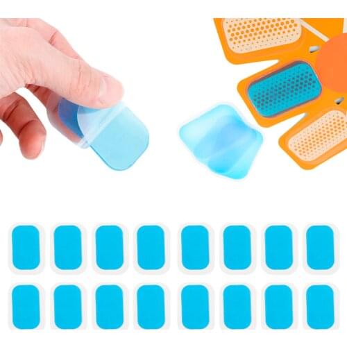 16 PCS Muscle Abdominal Exerciser Toning Belt Machine Sticker Smart Stimulator Training Gear Hydrogel Abdominal Gel Stickers