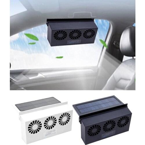 6th Generation Car Ventilation USB Circulation Exhaust Fan Cooler Vehicle Cooling Tool Solar Powered Auto Air Vent Ventilator