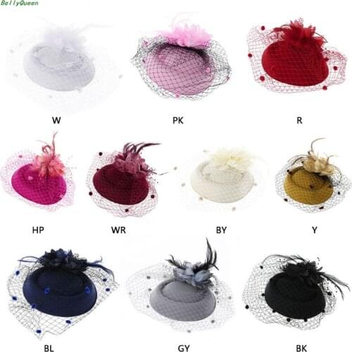 Fascinators Hair Clip Headband Pillbox Hat Bowler Feather Veil Wedding Party New