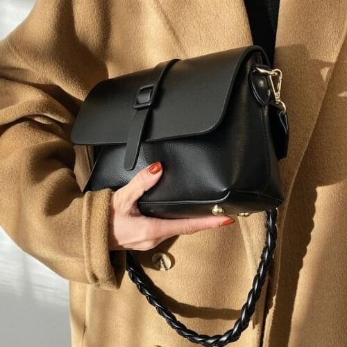 Womens Shoulder Bag Leather Messenger Crossbody Bags Ladies Shopping Handbags Casual Girl Package Black Purse Women Backpacks